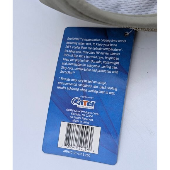 NEW NWT Arctic Air Cooling Hat Cap Men's Strap Back Adjustable Reflective OSFM - Picture 6 of 6